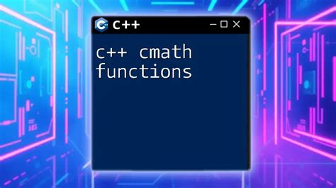 C++ cmath .